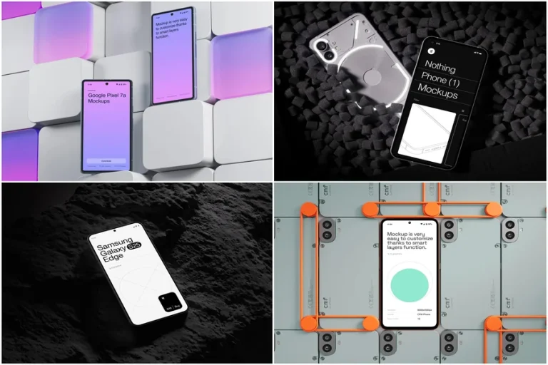 Hand-Held vs. Hand-Free Phone Mockups: Which to Choose for Different Niches Hand-Free Phone Mockups
